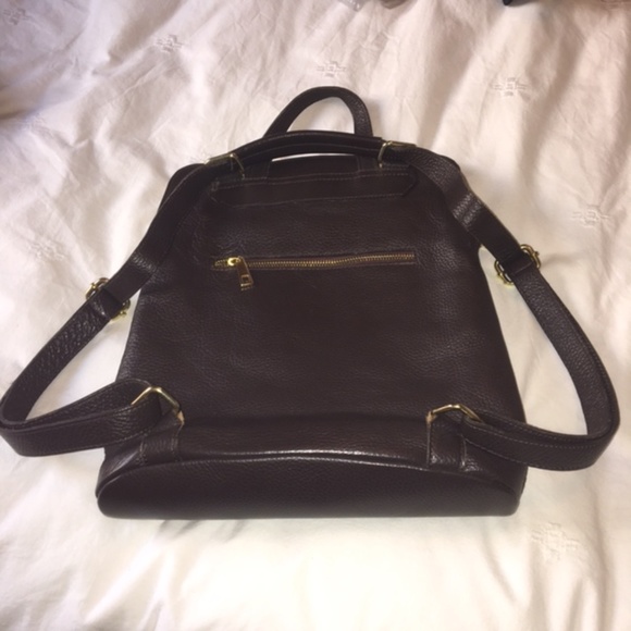 NWOT Vere Belle Italian Leather Backpack Purse - Picture 10 of 13